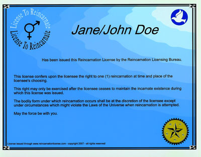Reincarnation License
